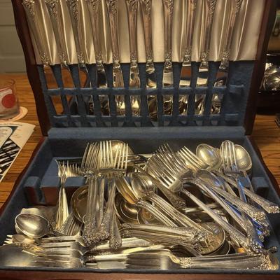 Heirloom Sterling Damask Rose Huge Set