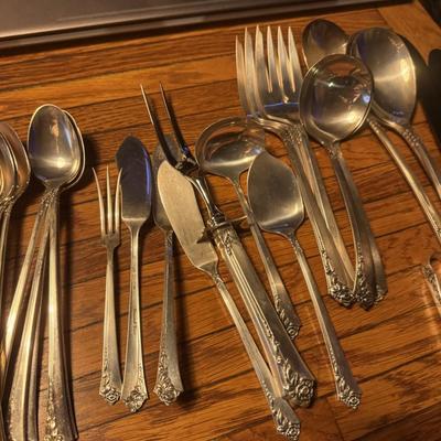 Heirloom Sterling Damask Rose Huge Set