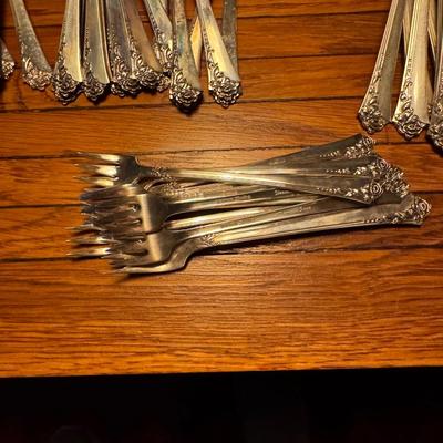 Heirloom Sterling Damask Rose Huge Set