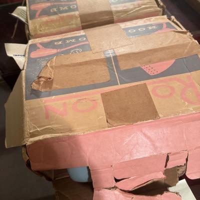 Vintage Hair Dryer & Sewing Box