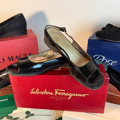 898 Lot of Ladies Designer Shoes, Salvatore Ferragamo and More