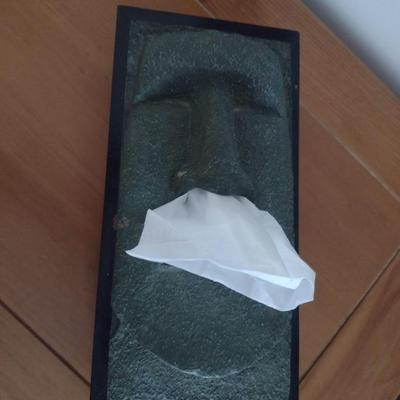 Easter Island Moai Statue Inspired Tissue Box Cover