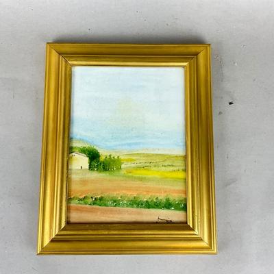 1032 Original Watercolor Landscape by Ferruccio Gallina