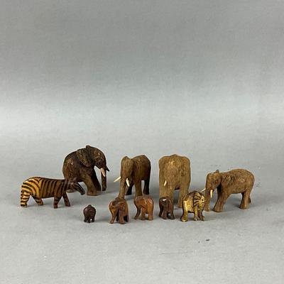 1036 Wonderful LOT of Hand Crved Elephants