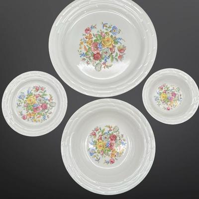 Vintage Floral Dishware Lot