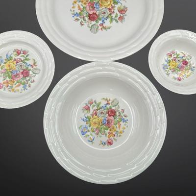 Vintage Floral Dishware Lot