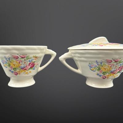 Vintage Floral Dishware Lot