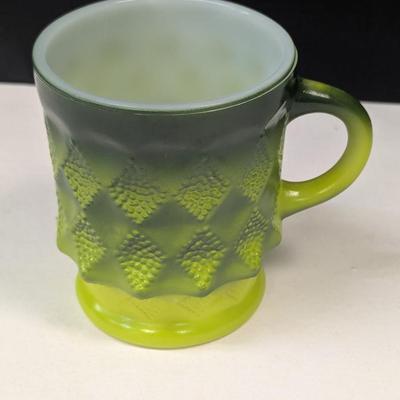 Vintage Lime Green Fire King Mug