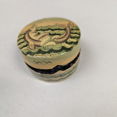 Small Copper Mug - Brass Candle Holder - Small Vintage Kashmir India Trinket Box Jewelry Hand Made Original