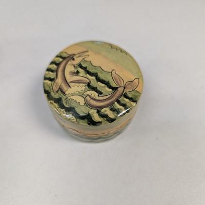 Small Copper Mug - Brass Candle Holder - Small Vintage Kashmir India Trinket Box Jewelry Hand Made Original