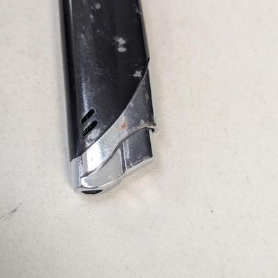 Vintage Lighter & Old Brass Ashtray Shoe Shape Inlay Engraved Handcrafted