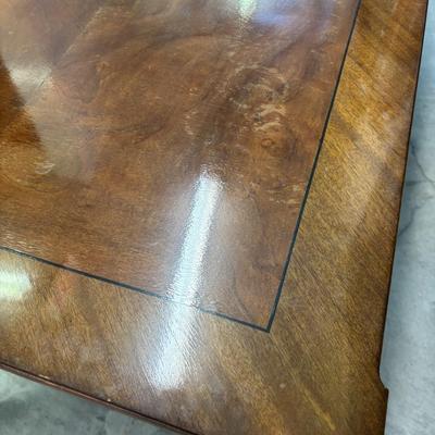 Karges Furniture Rectangular Directoire Cocktail Table Gilt Leaf Accents