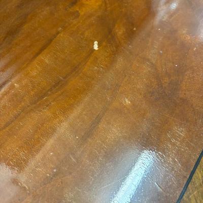 Karges Furniture Rectangular Directoire Cocktail Table Gilt Leaf Accents