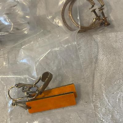 Earrings lot with post and clip on earrings