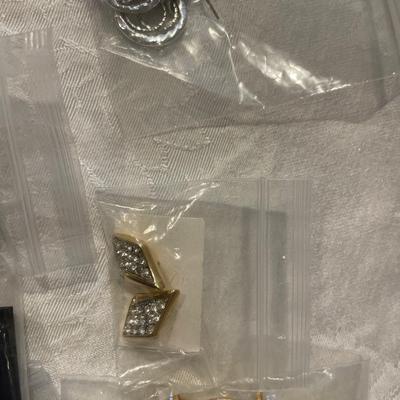 Earrings lot with post and clip on earrings