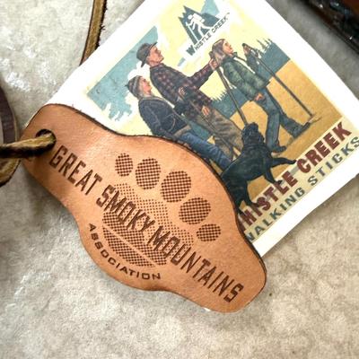 L1077 Hickory Scout Whistle Creek Walking Stick