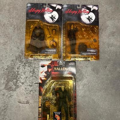 Vintage Horror Action Figures – New in Package (3-Piece Lot)