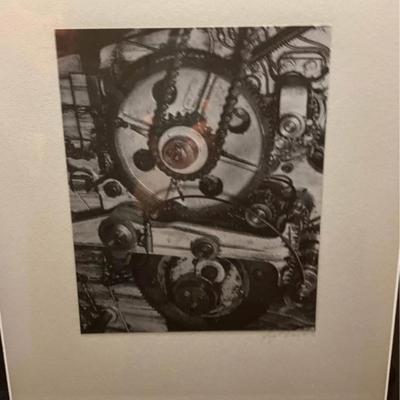 Vintage black-and-white industrial photography, focused on mid-century Phila factory architecture