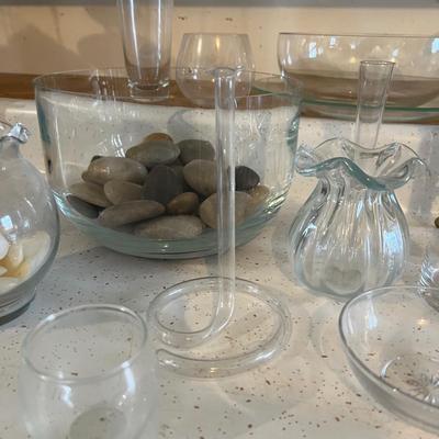 G1081 Glass Vases and Bowls Lot
