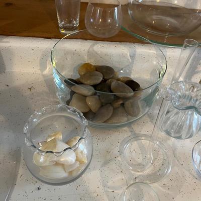 G1081 Glass Vases and Bowls Lot