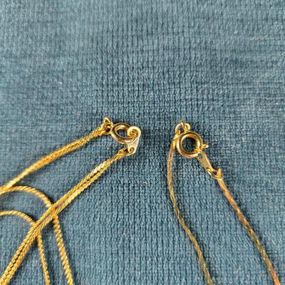 Sale Photo Thumbnail #50: This auction lot is for Vintage "Add a Bead" Necklaces. This is a pair of "Add a Bead" necklaces that were popular in the late 70's.  We recall you could purchase and add as many beads as you wanted or could afford.  If we remember correctly the chains we