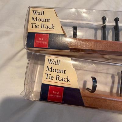 M1084 Pair of Wall mount Tie Racks by Hold Everything