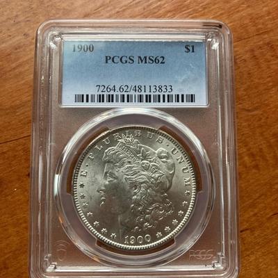 1900 Morgan Silver Dollar PCGS MS62 - Original Philadelphia Mint Uncirculated