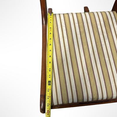 Vintage Wooden Carved-Back Rocking Chair