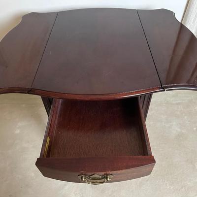 Hammary Drop-Leaf Accent Table with Drawer
