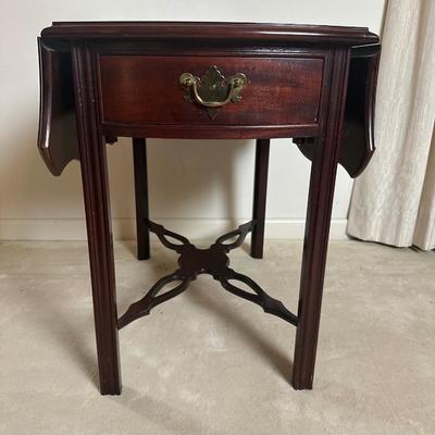 Hammary Drop-Leaf Accent Table with Drawer