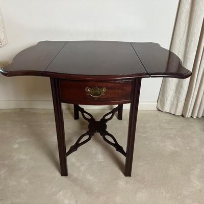Hammary Drop-Leaf Accent Table with Drawer