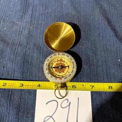 Brass Pocket Compass