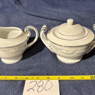 Valmont China Cream and Sugar Lot