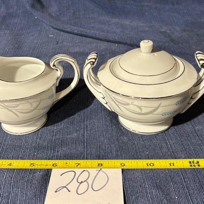 Valmont China Cream and Sugar Lot