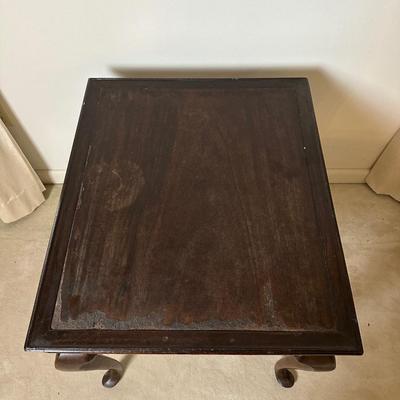 Wood Side Table with Drawer