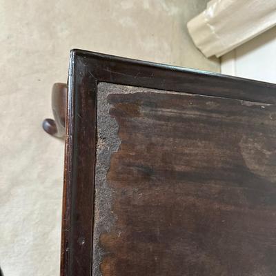 Wood Side Table with Drawer