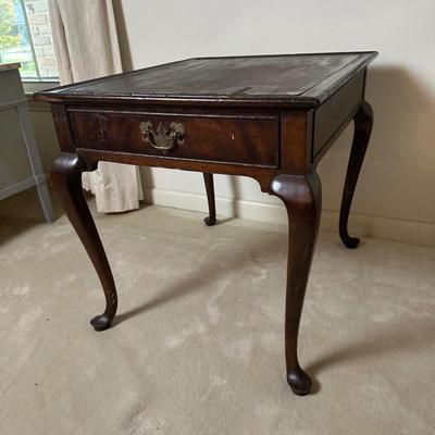 Wood Side Table with Drawer