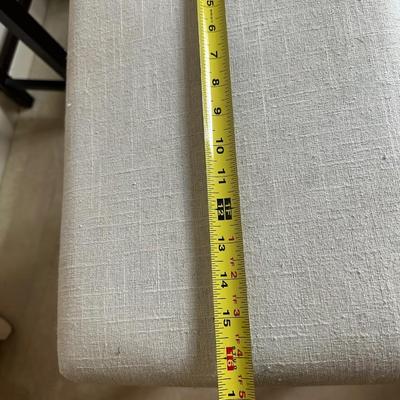 Pair of Upholstered Counter Stools with Nailhead Trim