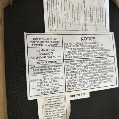 Pair of Upholstered Counter Stools with Nailhead Trim