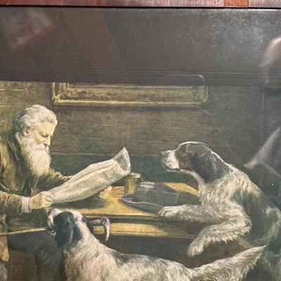 Sale Photo Thumbnail #406: Cross-stitch is 17x13, vintage 22.5 x 16.5