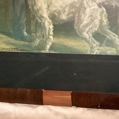 Sale Photo Thumbnail #407: Cross-stitch is 17x13, vintage 22.5 x 16.5