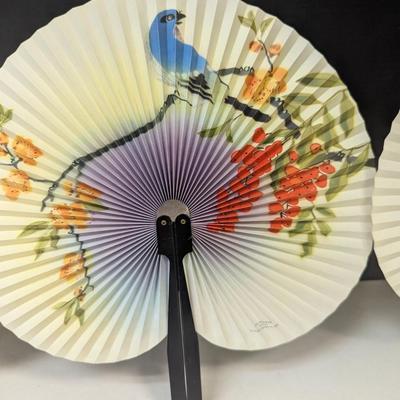 Decorative Birds & Flowers Chinese Paper Fans