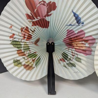 Decorative Birds & Flowers Chinese Paper Fans