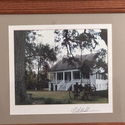 Framed & Signed Photograph of Southern Home