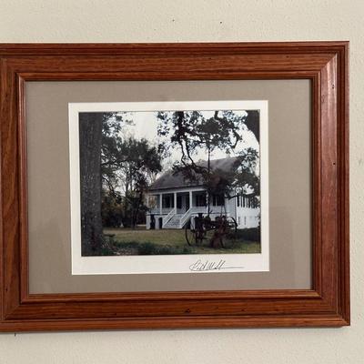 Framed & Signed Photograph of Southern Home