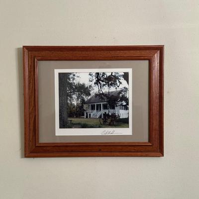Framed & Signed Photograph of Southern Home