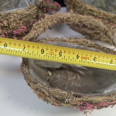 Natural Grass Baskets w/ Plastic Liner