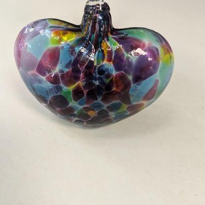 Mosaic Heart Glass Ornament