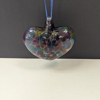 Mosaic Heart Glass Ornament