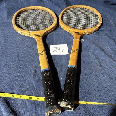 Magnan wooden Tennis Rachet Lot